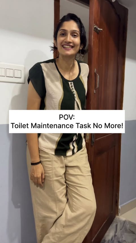 Instagram post by @shyama_adarsh for Harpic. Caption reads: [...] is not a task any more! Thanks to Harpic....