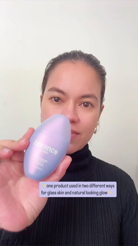 Instagram post by @magentavillegas for florence by mills. Caption reads: [...] skin--Glow Forward Glaze Drops by....