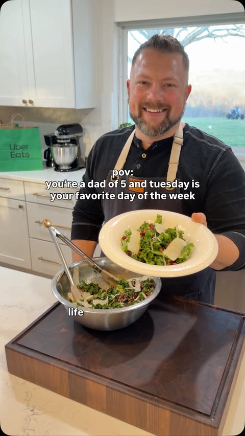 Instagram post by @thebateskitchen for Uber. Caption reads: Ad #UberPartner Tuesdays look a little different....