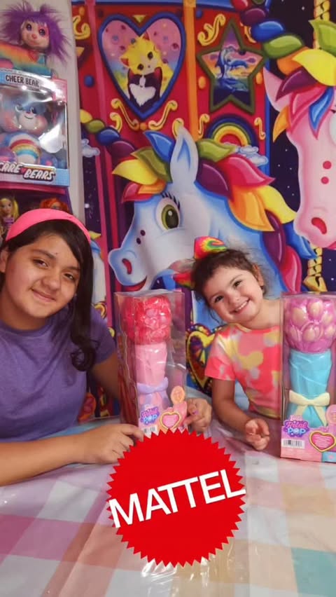 Instagram post by @therainbowfamilyfun for Barbie. Caption reads: [...] with surprise and cuteness 🌸✨ The new....