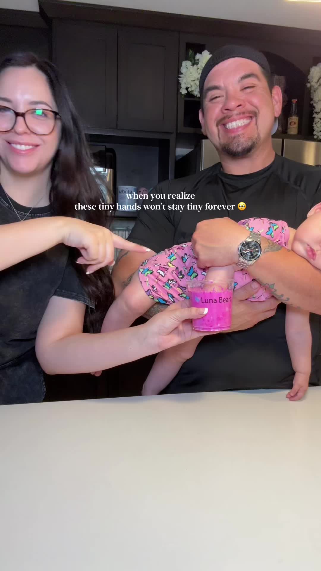 TikTok post by @erikakrystelle for Luna Bean. Caption reads: [...] out even with so much movement 🥹✨ @Luna....