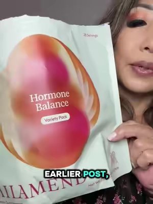 TikTok post by @coreencoco66 for Milamend. Caption reads: Milamend Hormone Balance Powder for Women - [...].