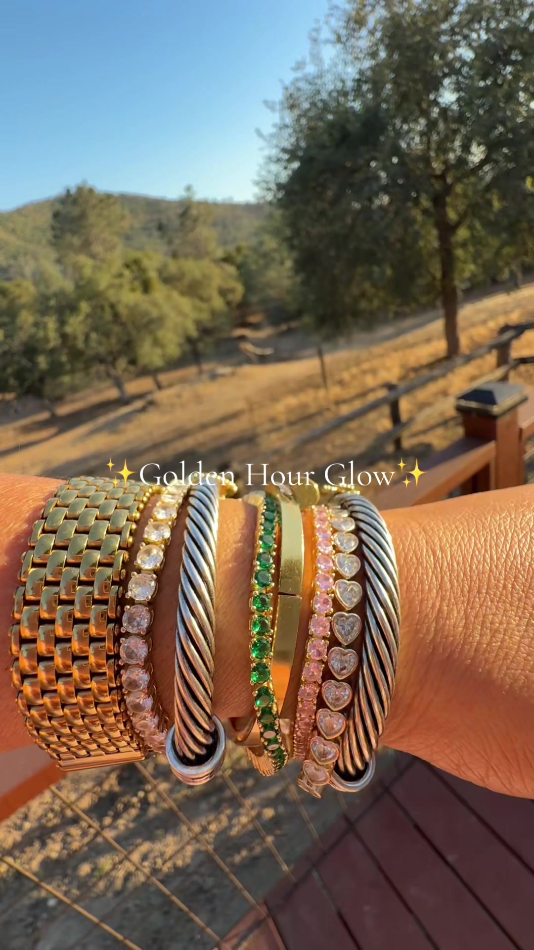 TikTok post by @_.andrea.nicole._ for PAVOI. Caption reads: [...] #dealsforyoudays @EvryJewels @PAVOI....