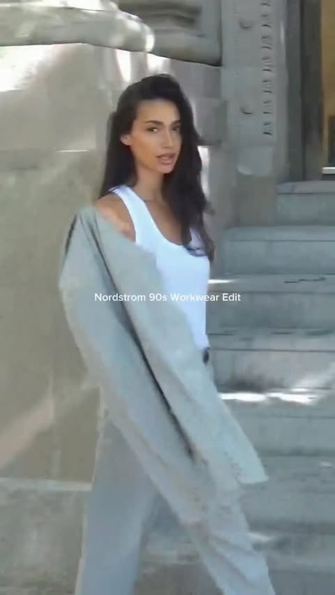 Instagram post by @himichellewhite for Nordstrom. Caption reads: [...] a 90s minimal look. Forever classic.....