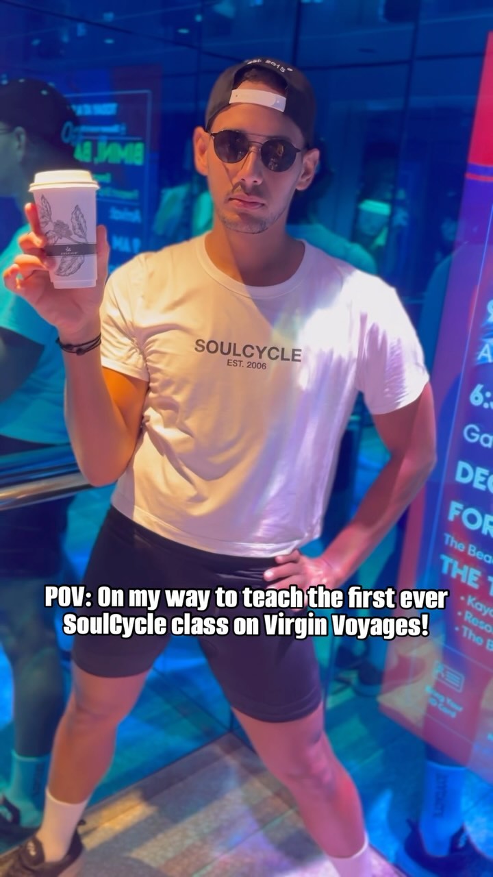 Instagram post by @isaiahalexander for SoulCycle. Caption reads: Had so much fun sailing with @soulcycle on....
