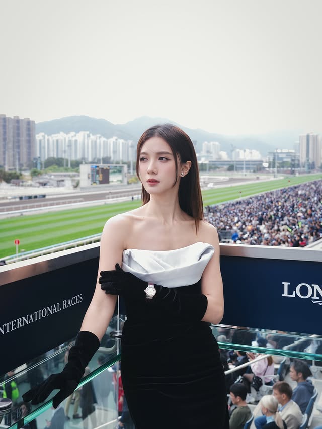 Instagram post by @serene_lsy for Longines. Caption reads: Back for my third Longines Hong Kong International....