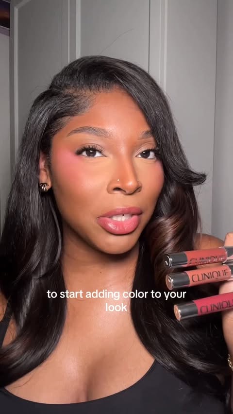 Instagram post by @kamillegregory for Clinique. Caption reads: [...] lots o’ latte, bursting blossom) @clinique....