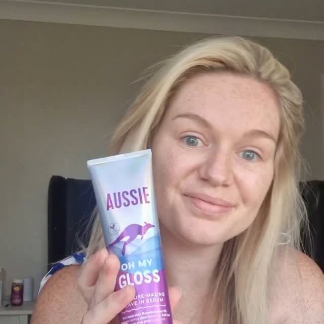 Instagram post by @maternitysidehustle for SuperSavvyMe. Caption reads: I've been testing out this new @aussiehair product....
