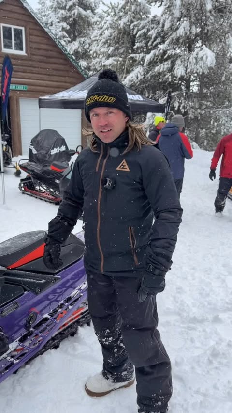 Instagram post by @steve_martin12 for Ski-Doo. Caption reads: [...] front end, 14lbs lighter and much more!....