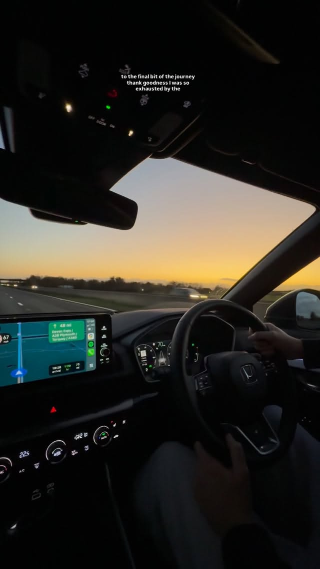 Instagram post by @positivami for Honda. Caption reads: A very needed staycation with my little family 🥹....