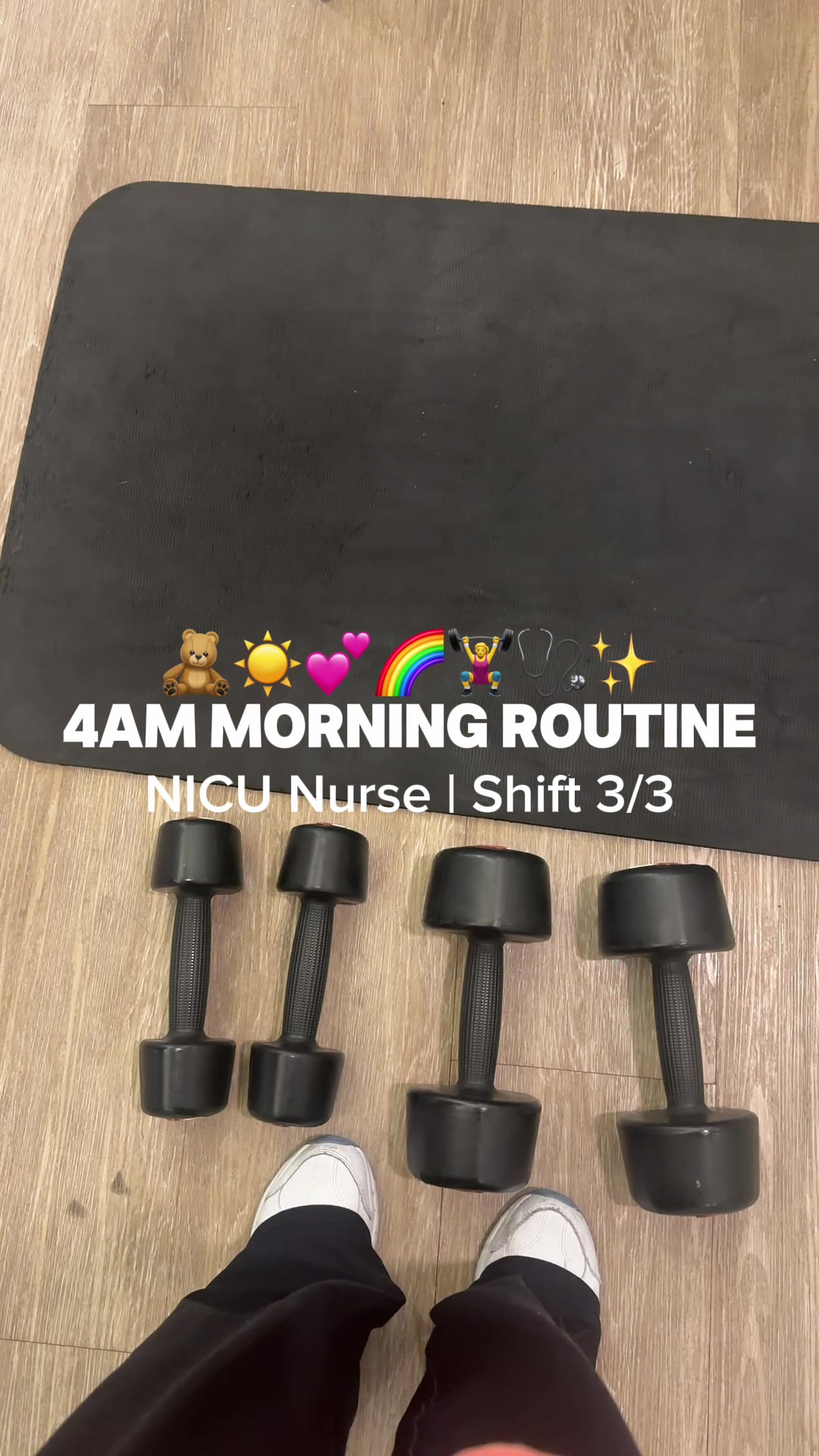 TikTok post by @lils.nurse_ for Realsy. Caption reads: [...] has a great start to their week! 💕🌈....