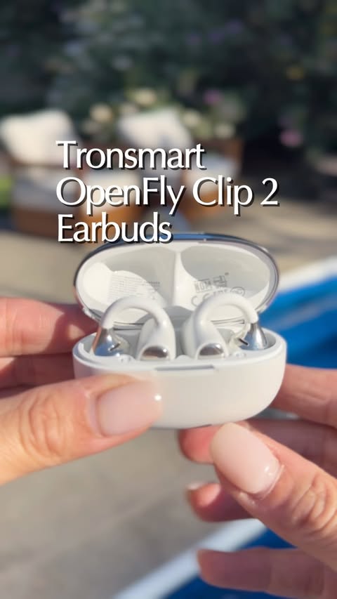 Instagram post by @miladafinds for Tronsmart. Caption reads: [...] comfortable earbuds I’ve worn. 🎧✨ The....