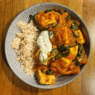 Instagram post by @good_stuff_vegan for Spicentice. Caption reads: #ad What better way to celebrate #worldveganday....