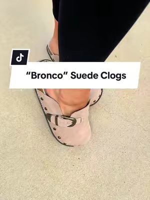TikTok post by @reagangcameron for Cushionaire. Caption reads: [...] new level to the clog....