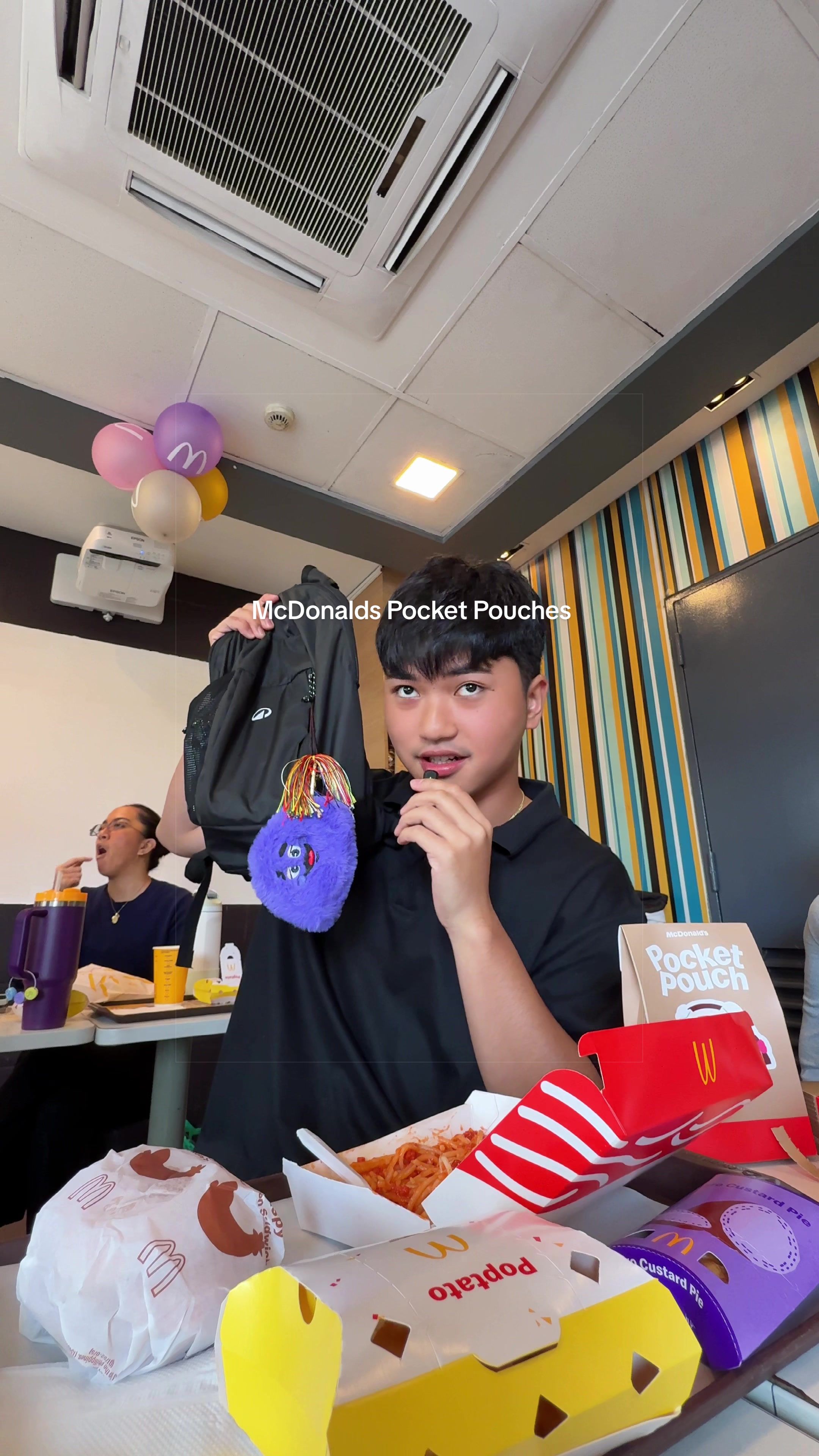 TikTok post by @jacealibarbar for McDonald's Philippines. Caption reads: Needed a quick snack run, ended up getting....
