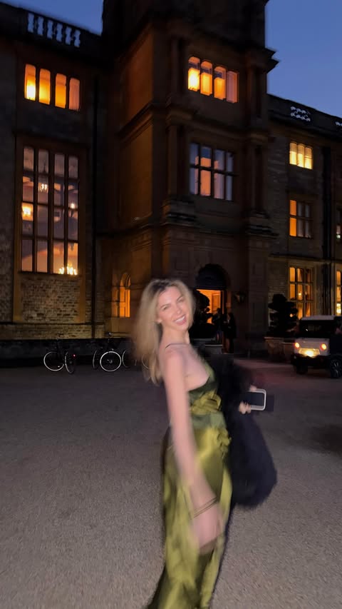 Instagram post by @saintbrowning for SWAROVSKI. Caption reads: [...] for this garden party 💐🧚🏻💎 @swarovski....