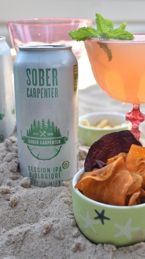 Instagram post by @chewcasual for Sober Carpenter. Caption reads: Quench your summer thirst with this....