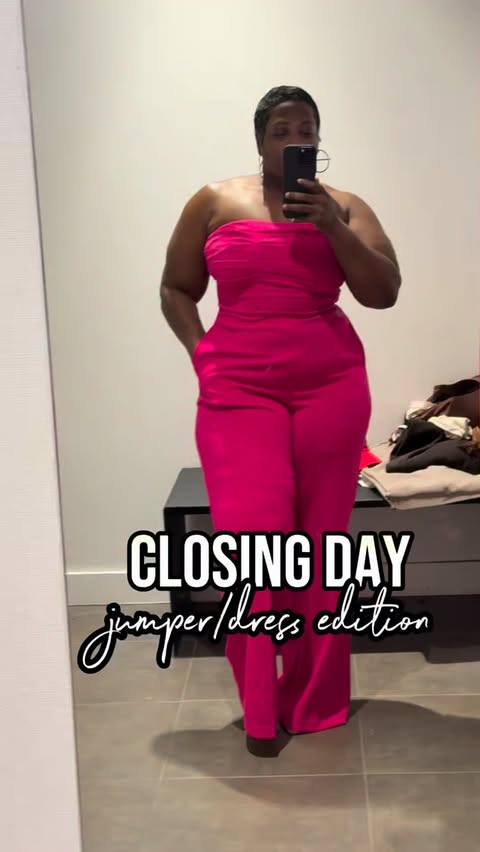 Instagram post by @theedeereed for Express. Caption reads: This jumper and dress from @express is giving....