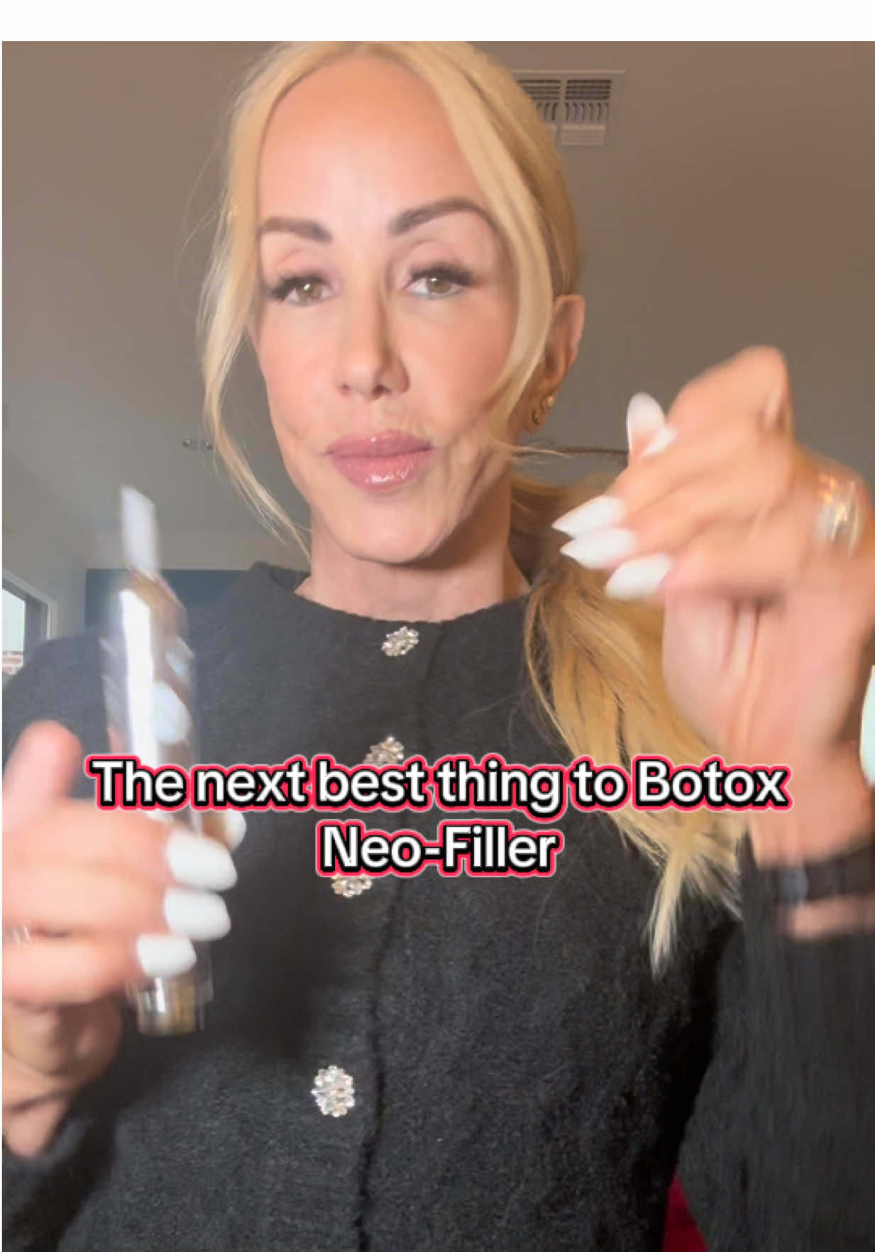 TikTok post by @fit2bdustee_ for Angel Competition Bikinis. Caption reads: [...] @Neora Clean Beauty @Angel Competition....