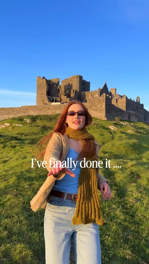 Instagram post by @rozannapurcell for Discover Ireland. Caption reads: #AD| Weekend Trip to Tipperary, a locals guide💚....
