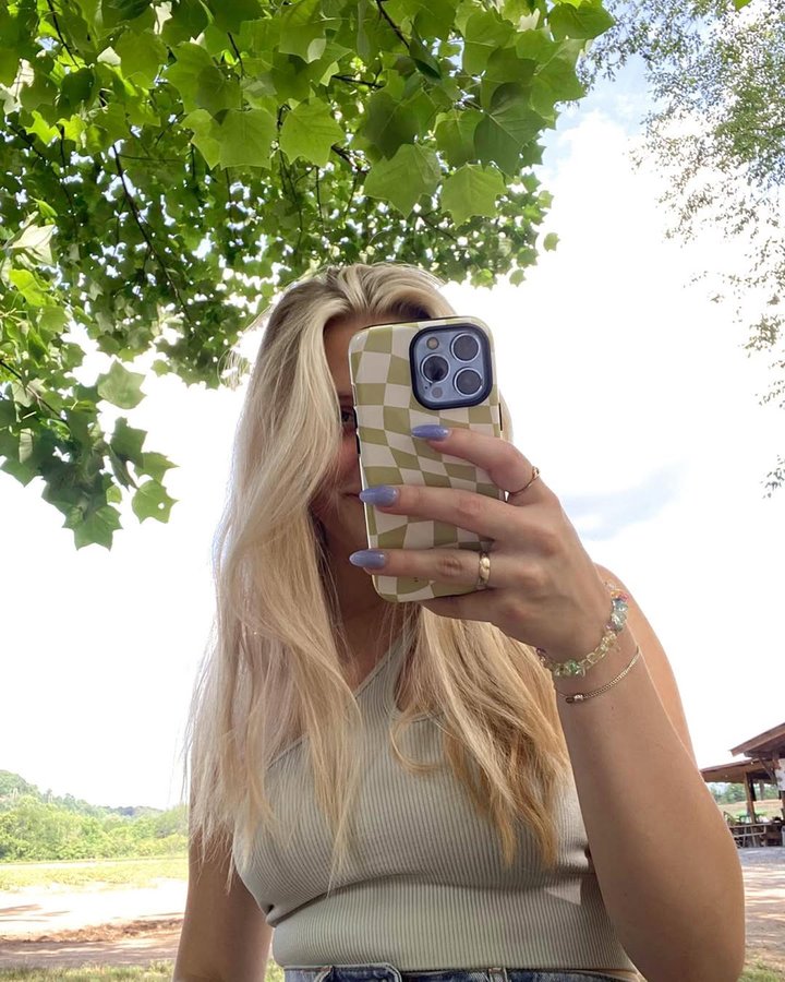 Instagram post by @_morganmaynor_ for KaseMe. Caption reads: This is your sign to go pick strawberries....