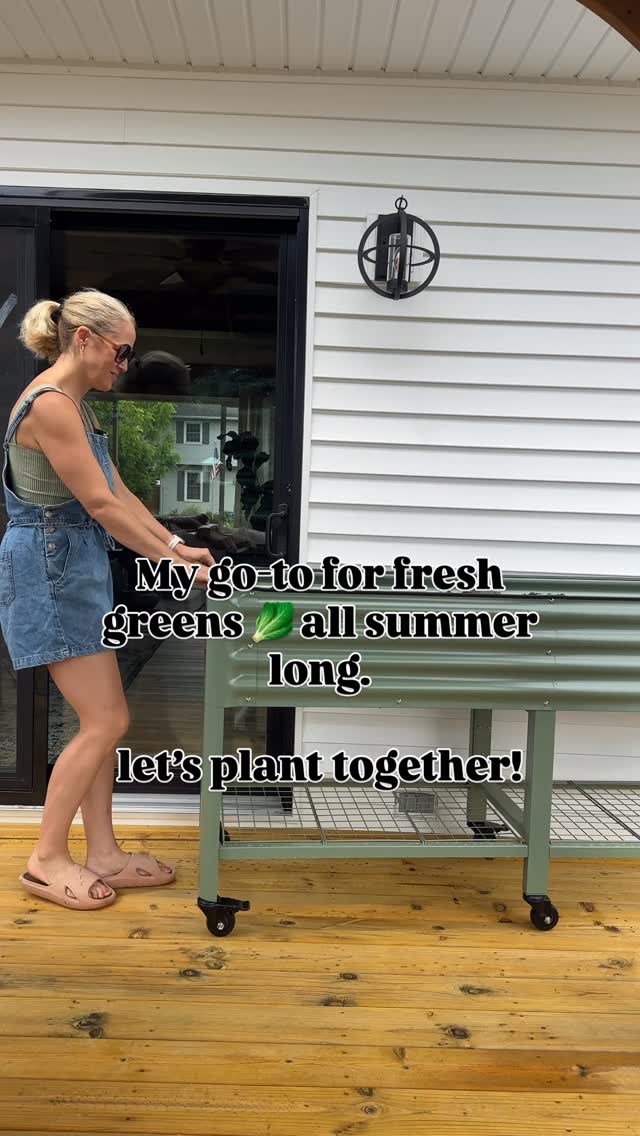 Instagram post by @mommygonehealthy for Vego Garden. Caption reads: Growing your own lettuce and herbs is easier than....