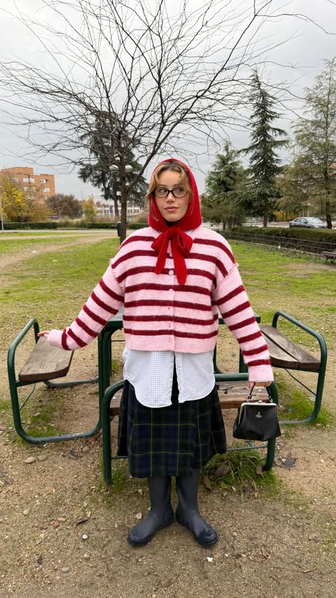 Instagram post by @cvrlaprz for Hunter Boots. Caption reads: outfit for the rain!!!?.