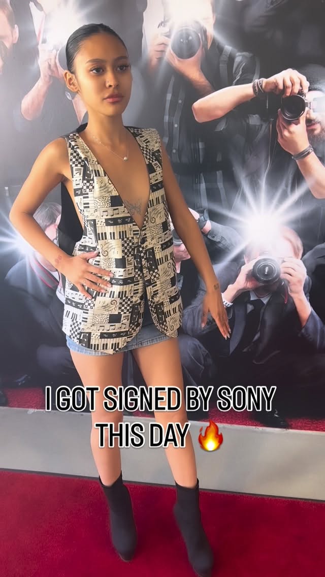 Instagram post by @behwah for Sony Music. Caption reads: Alphet was questionable that day but paparazzi was....