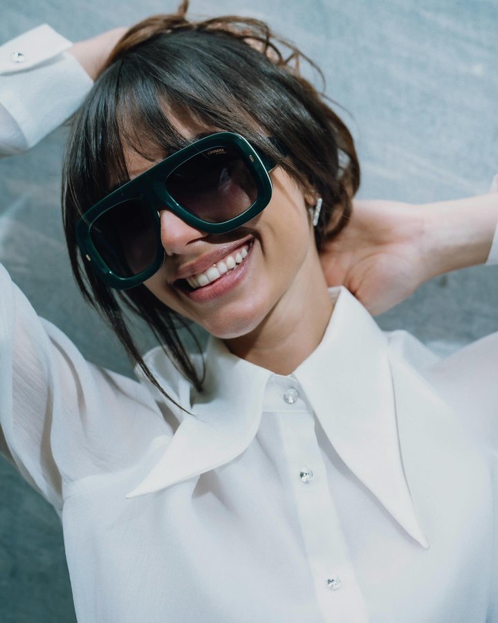 Instagram post by @giuliapetronio_ for Safilo Group. Caption reads: let your shades do the talking ;)
@carrera....