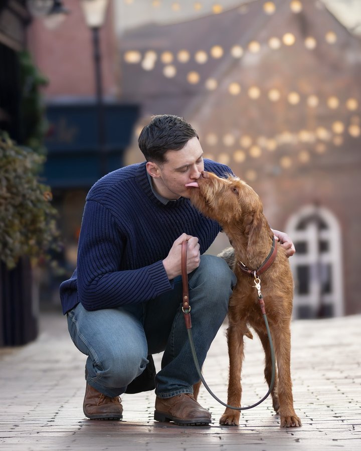 Instagram post by @freya.and.fable for Ruff and Tumble. Caption reads: [...] for town. Freya has been trying out....