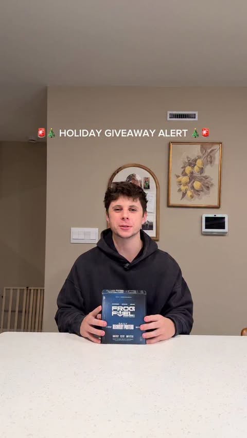 Instagram post by @micah.hescott for FrogFuel. Caption reads: Training for the Austin Marathon has been pushing....