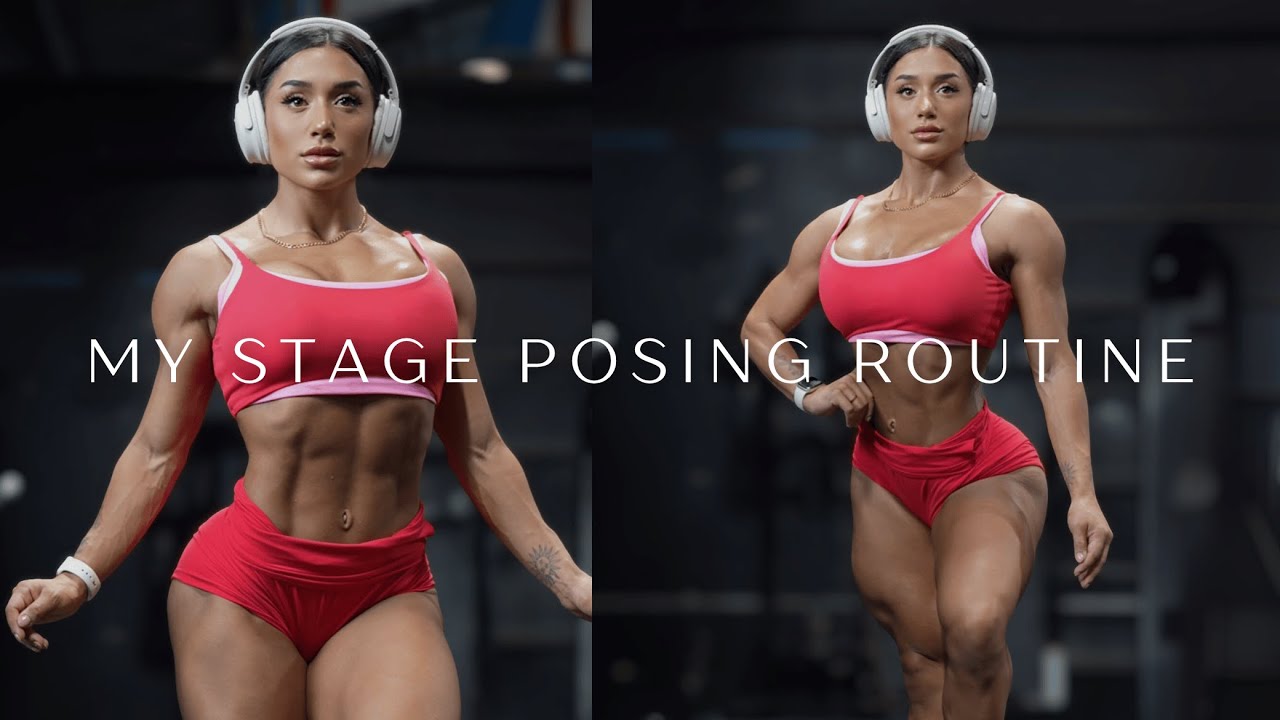 YouTube post by @juliarene for Angel Competition Bikinis. Caption reads: hello my loves! welcome back to another day in....