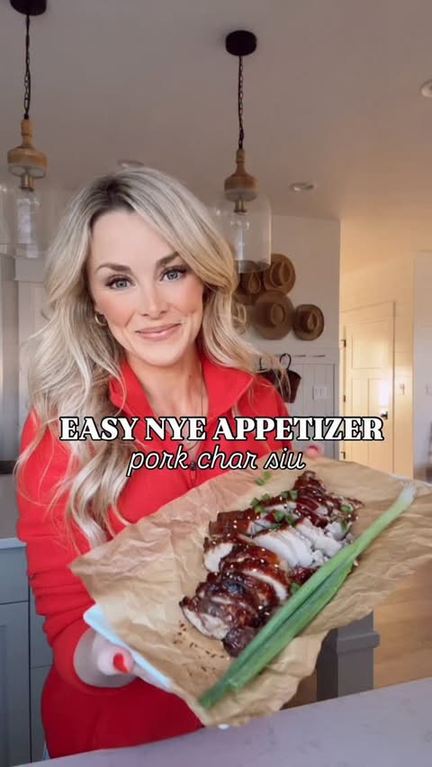 Instagram post by @handmade.farmhouse for Truvia. Caption reads: [...] sugar pork char siu recipe using @truvia....