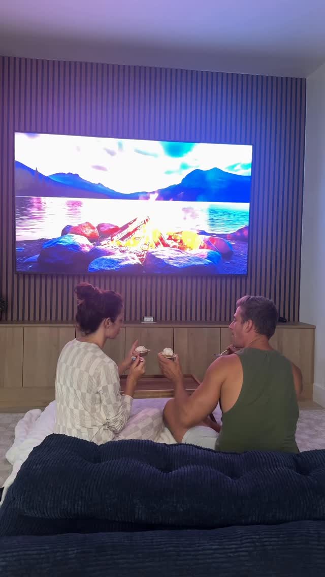 Instagram post by @erisa_laska for Breyers. Caption reads: PJs, Breyers S’mores, and my favorite person.....