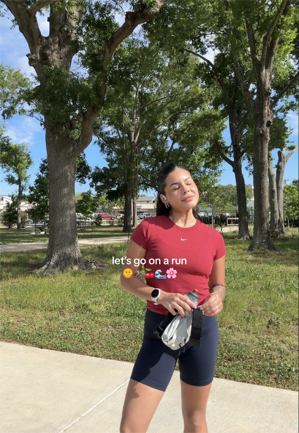 TikTok post by @livinwlysss for Bombas. Caption reads: [...] @Shokz Sports @Garmin Connects @Bombas....