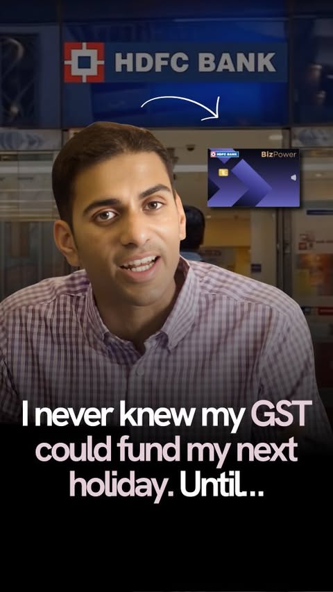 Instagram post by @abvaidya for HDFC Bank. Caption reads: [...] Small shift. Massive upside. Tried it?....