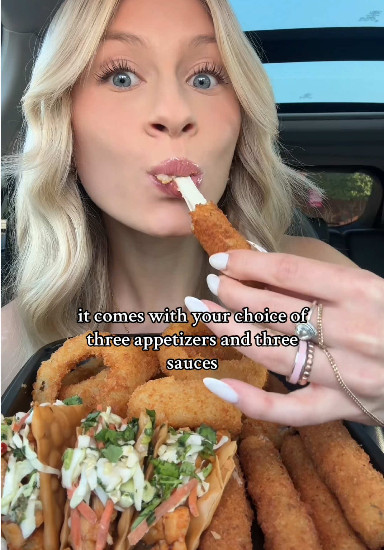 TikTok post by @eatsbynat for Applebee's. Caption reads: #ApplebeesPartner New News !! The Ultimate Trio is....