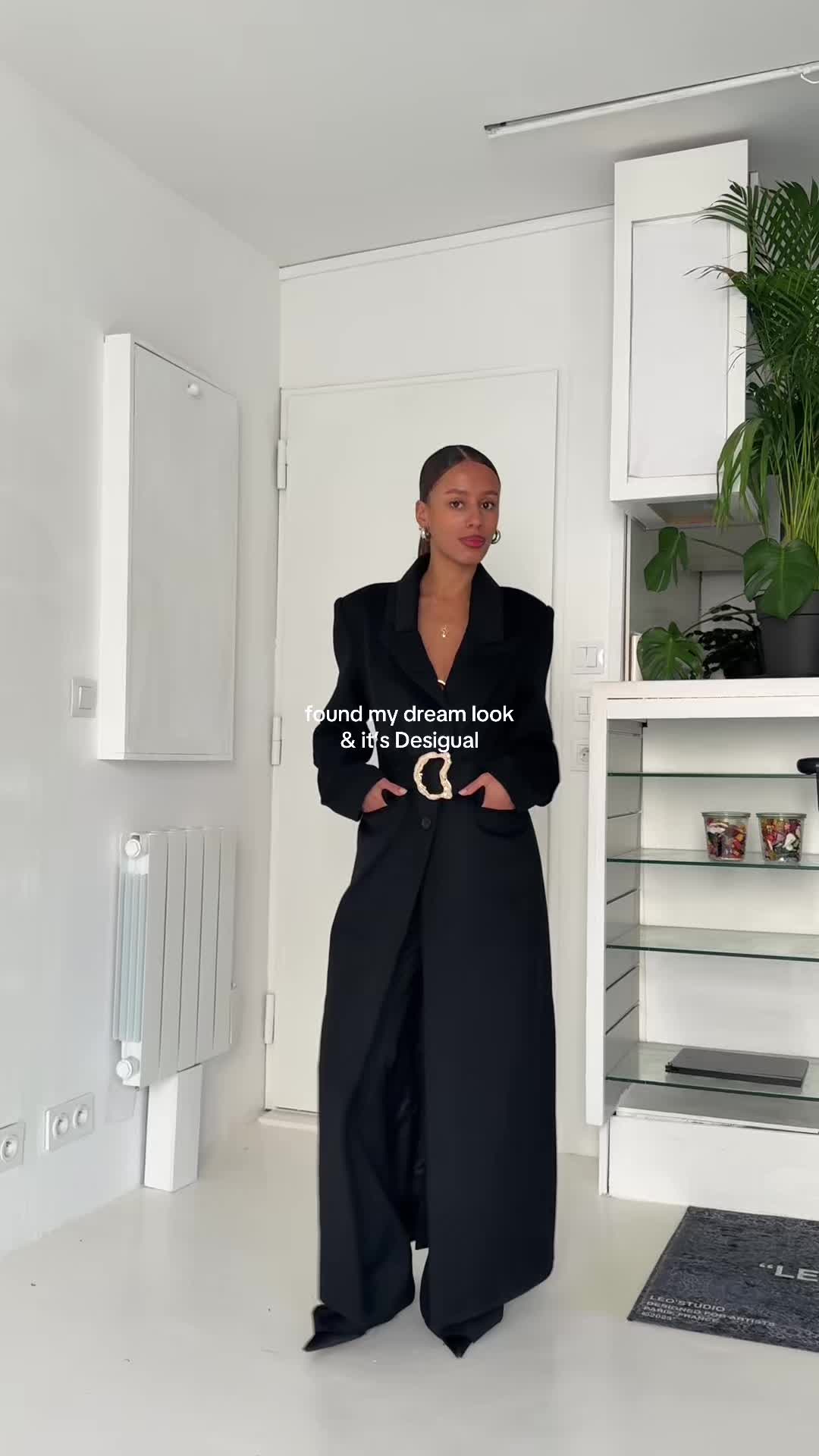 TikTok post by @elisasgn for Desigual. Caption reads: Actually the whole @Desigual x @EGONLAB collab is....