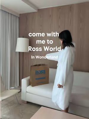 TikTok post by @luanndiez for Ross Dress for Less. Caption reads: a night at Ross World: In Wonderland 🐇✨🌿 such a....