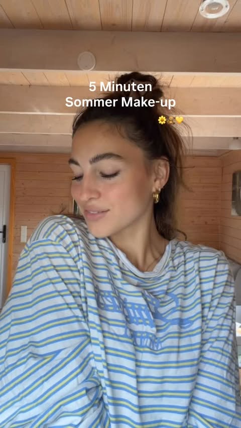 Instagram post by @ingaelisabeth_ for essence cosmetics. Caption reads: Mein Go-To Sommer Make-up ☀️ Werbung // Produkte,....