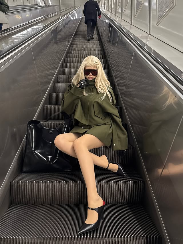 Instagram post by @girlcalledluca for WEEKDAY. Caption reads: [...] Obsessed with the pieces from the new....