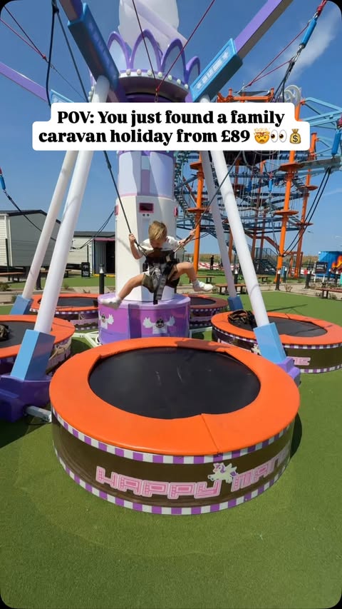 Instagram post by @thomasfamilyadventures_ for Wowcher. Caption reads: Cheap family holiday deal you need to see 👀🏖️....