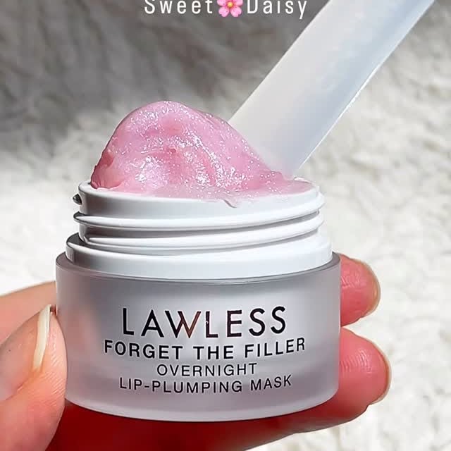 Instagram post by @glambynidaa for LAWLESS Beauty. Caption reads: This is my most used favorite lip mask of all....