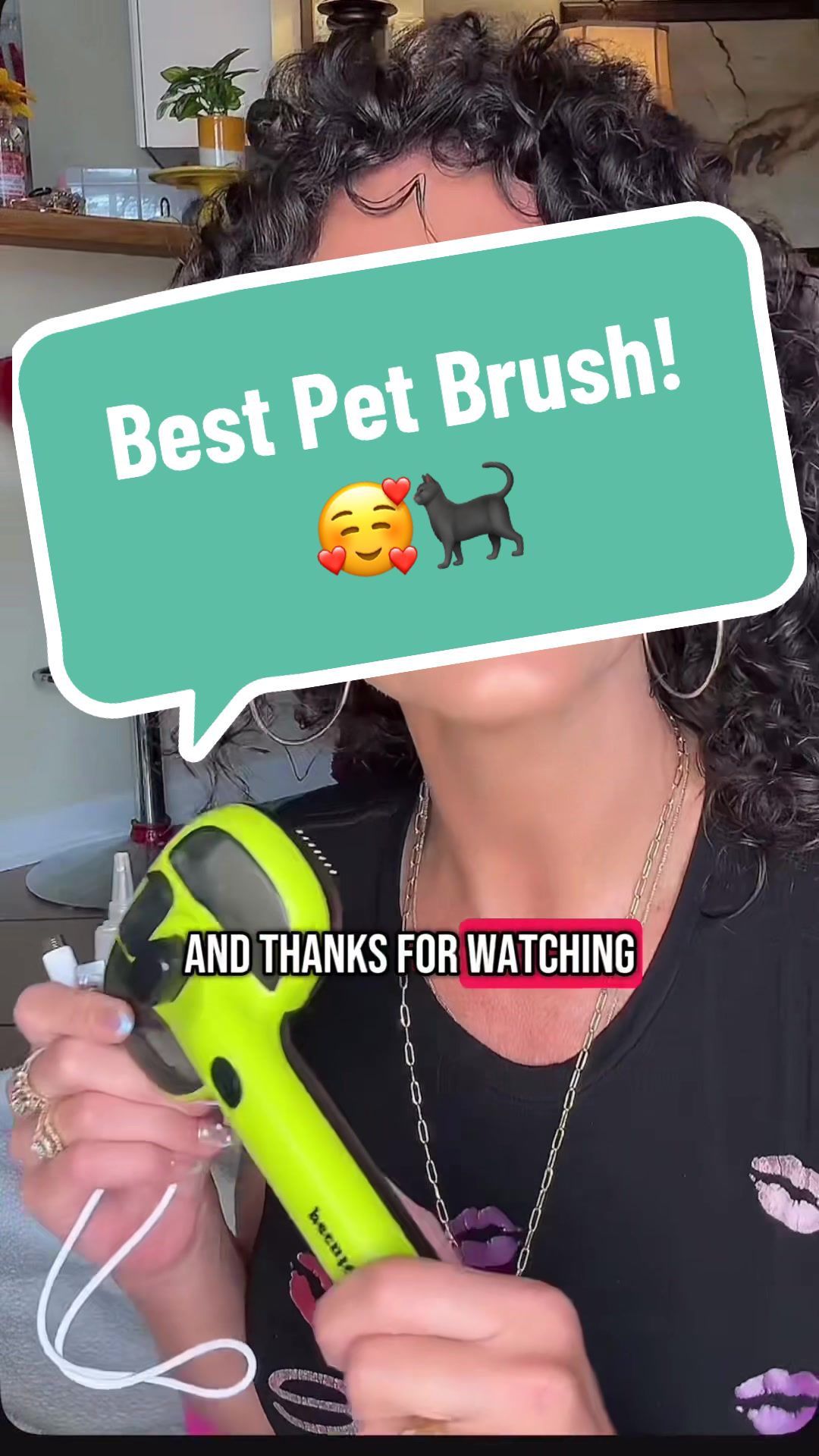TikTok post by @thisgirlterrah for Pecute. Caption reads: This is the best brush I’ve tried for grooming our....