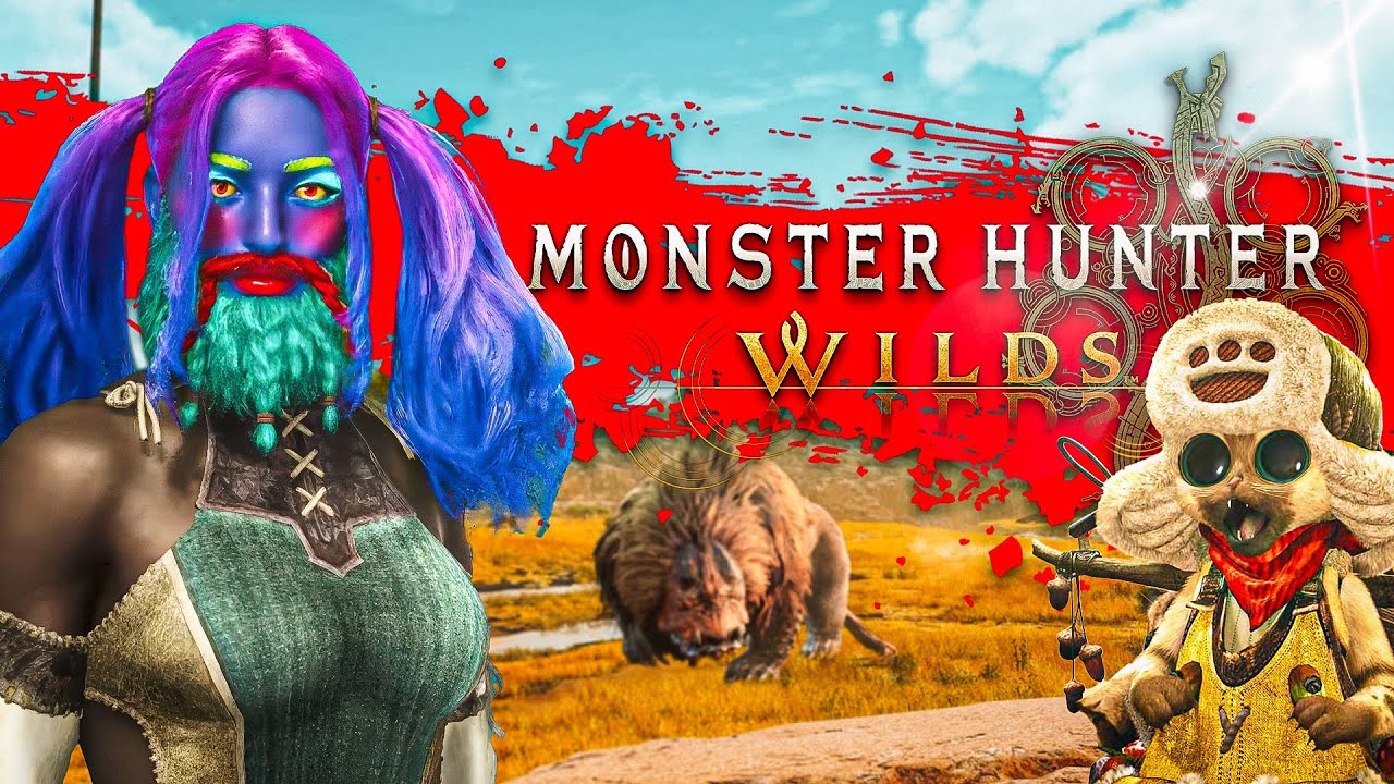 YouTube post by @Sheshounet for Holzkern. Caption reads: Monster Hunter Wilds - LE PIRE MONSTER HUNTER ?.