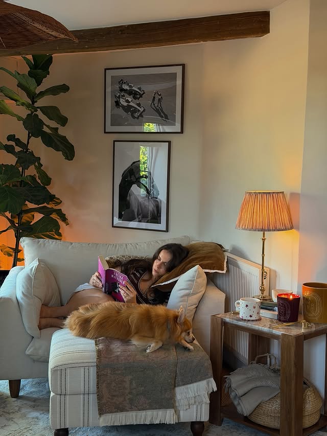 Instagram post by @charliecchloe for Pooky. Caption reads: [...] beautiful lamps were kindly gifted from....