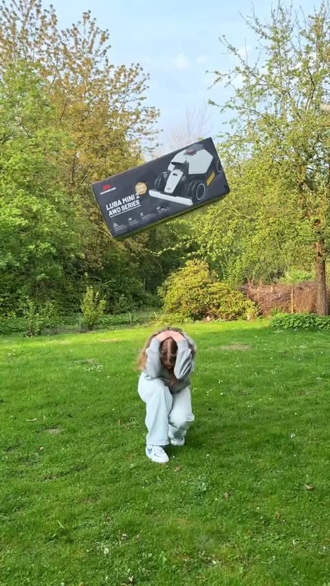 Instagram post by @viel.dan for Mammotion Tech. Caption reads: Mammotion LUBA Mini 2 AWD… Better Than Expected!....