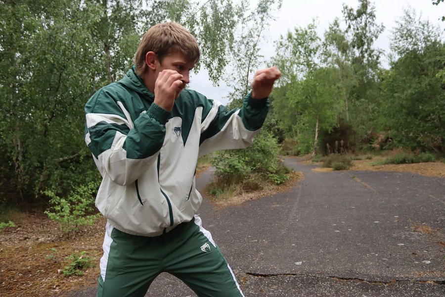 Instagram post by @arnoldbfa for Venum. Caption reads: Out in the jungle @venum.