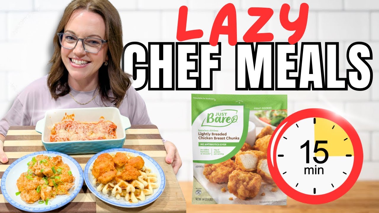 YouTube post by @MandyintheMaking for The Kitchn. Caption reads: 🤯 I Made 3 Delicious Dinners in 15 Minutes Using....