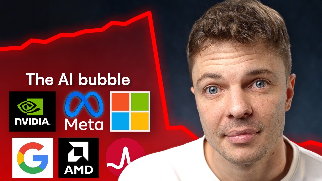 YouTube post by @DamienTalksMoney for Trading 212. Caption reads: You're Not Going to Predict the Next Market Crash.